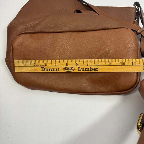 Chaps Dresden Faux Leather Bucket Shoulder Bag - Picture 11 of 13